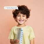 purifyou 40oz / 32oz / 22oz / 12oz Borosilicate Glass Water Bottle with Time & Volume Markers, Silicone Sleeve, Stainless Steel Lid | Reusable Glass Bottle for Water & Juice (12oz Ice Blue) - Image 6