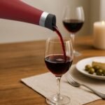 SASEUM Wine Bottle, 32 oz Insulated Stainless Steel Water Bottle and Wine Decanter with Vacuum Sealed Lid - Red 32 oz (1000ml) - Image 4
