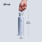 Hydro Flask Water Bottle - Insulated Stainless Steel - Straw Lid, Non Spill, Leakproof 24 Oz Surf Blue - Image 5