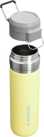 Stanley Quick Flip GO Water Bottle 24 oz | Push Button Lid | Leakproof and Packable for Travel and Sports | Insulated Stainless Steel | BPA-Free | Pomelo - Image 3