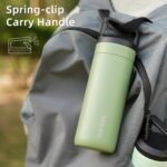 BJPKPK Insulated Water Bottle with 2 Lids,20 oz Double Wall Stainless Steel Vacuum Tumbler Travel Coffee Mug,Wide Mouth Thermal Cup,Haze Blue - Image 3