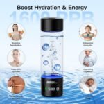 Hydrogen Water Bottle with LED Display, 3000ppb Portable Hydrogen Rich Generator with SPE/PEM Technology in 5-Minute Electrolysis, for Home Office Travel & Fitness - Image 3
