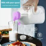 64 Oz Heavy Duty Glass Milk Bottle with Reusable Airtight Strong SCREW LID - 1/2 Gallon Water Bottles with Scale Lines - 2 Qt Glass Milk Jug Pitcher - Extra Gaskets & Handle! - Image 3
