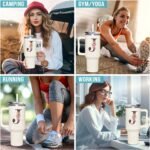 Personalized Gifts For Women - Personalized Gifts For Birthday, Christmas - Monogrammed Gifts Customized Gifts For Woman, Mom, Wife, Best Friend, Sister, Coworkers - Custom Tumbler With Handle 40oz - Image 5