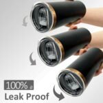 20 oz Skinny Tumblers Bulk, Stainless Steel Insulated Tumbler with Lids and Straws, Slim Double Wall Powder Coated Travel Coffee Mugs, Reusable Cup for Hot and Cold Drinks (Black,1 pack) - Image 4