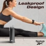 Reebok Athletic Stainless Steel Water Bottle - Insulated Water Bottle 32 oz With Chug Lid - Double Wall Vacuum Insulated Sports Water Bottle, BPA Free - Image 5