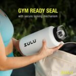 ZULU Goals Vacuum Insulated Large Capacity Stainless Steel Water Bottle | Reusable Jug Thermoses with Carry Handle | Leak-Proof Lid | Perfect for Travel, Workout, Gym, Hiking, Camping | 64oz, 101oz - Image 6