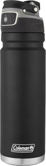 Coleman Autoseal FreeFlow Stainless Steel Water Bottle, Black, 24oz - Image 5