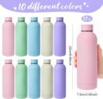 Bokon 10 Pcs Stainless Steel Water Bottle Bulk Valentines Employee Week Gifts School Double Layer Vacuum 17 oz Small Mouth Sport Insulated Metal Teacher Reusable Flask Leakproof Lid - Image 3
