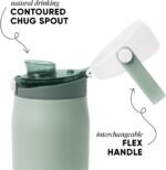 Simple Modern Mesa Sport Water Bottle with Covered Chug Lid | 24oz Cup Holder Friendly Insulated Stainless Steel Bottle for Gym, Sports and Travel | Willow - Image 3