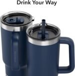 Hidrate Spark PRO 2 – Smart Tumbler with Drink Reminders & Water Tracking, Great Holiday Gift for New Year Resolutions – 30oz – Syncs with Apple Health, Fitbit, Smart Rings & Watches - Navy - Image 8