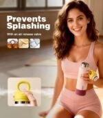 CAROTE 2-Pack Insulated Stainless Steel Water Bottles, One Click Open Tumblers with Removable Silicone Boot Sleeve, Leakproof and BPA Free, Great for Travel, 20 Oz Set of Two (Blue & Purple) - Image 4