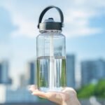 OLDLEY 32 oz Clear Water Bottle with Straw,Tritan BPA-Free, Wide Mouth, Leak Proof - for Gym, Travel, Home, School, Office (Clear) - Image 6