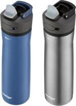 Contigo Ashland Chill 2.0, 2-Pack, 24oz, Stainless Steel with Straw and Handle, Dual Insulated for Cold and Hot Drinks, Blue Corn and Stainless Steel - Image 4