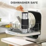 Travel Coffee Mug with 360°Lid, Travel Coffee Tumbler 16 oz Leak Proof, Stainless Steel Insulated Travel Mugs for Hot and Cold Spill Proof Leak Proof(Black) - Image 5