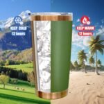 20 oz Tumbler Stainless Steel Tumbler with Lid and Straw, Double Wall Vacuum Insulated Travel Coffee Mug for Laser Engrave, Powder Coated Cup for Hot and Cold Drinks (Army Green,1 pack) - Image 5