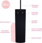 Personalized Letter K Skinny Tumbler.16oz Matte Initial Skinny Tumblers with Lids and Straws.Personalized Custom Slim tumblers Cups Gifts.Novelty Birthday Christmas Gifts for Men Women. - Image 3