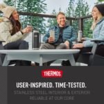 THERMOS ICON SERIES, Stainless Steel Beverage Bottle, Matte Stainless Steel, 40 oz - Image 4