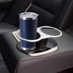 20oz insulted tumblers stainless steel cup Tumbler Bulk with push Lid, and metal straw powder coated coffee cup for cold and hot drinking (48, navy blue) - Image 5