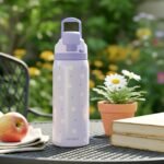 Daisy Insulated Stainless Steel Water Bottle with Straw for Sports and Travel, 32oz Gifts for Women Girls Friends Teens Birthday Christmas (Purple) - Image 5