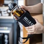 34oz tea bottle with infuser - Large Capacity Glass Water Bottle, With Time Mark, Stainless Steel Tea Strainer,Sleeve, BPA Free,For hot or cold drinks, coffee, tea and water - Image 5