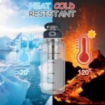 34oz tea bottle with infuser - Large Capacity Glass Water Bottle, With Time Mark, Stainless Steel Tea Strainer,Sleeve, BPA Free,For hot or cold drinks, coffee, tea and water - Image 7