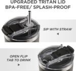 Gifts for Men, Initial 40oz Tumbler with handle and straw, Best Father's Day Gift, Personalized Birthday Gifts for Men, Dad, Grandpa, Husband,The Man The Myth The Legend Cup for Coffee (M) - Image 6