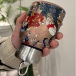 Mini Stainless Steel Thermal Bottle Small Vacuum Insulated Water Bottle, Portable Leakproof Sport Tumbler Cup Hot and Cold Travel Mug 10 oz (GoldPeacock) - Image 5