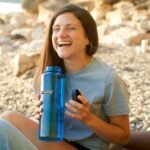 Nalgene Sustain Tritan BPA-Free Water Bottle Made with Material Derived from 50% Plastic Waste (using ISCC certified mass balance), 48 OZ, Wide Mouth, Blue - Image 4