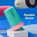 Owala Kids Insulation Stainless Steel Tumbler with Spill Resistant Flexible Straw, Easy to Clean, Kids Water Bottle, Great for Travel, Dishwasher Safe, 12 Oz, Navy and Blue (Home Base) - Image 5