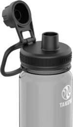 Takeya Tritan Sport Water Bottle with Spout Lid - BPA-Free & Dishwasher-Safe Water Bottle - Reusable Bottle with Lid Handle - Simple Leak-Proof Water Bottle - 24 oz, Stormy Black - Image 3