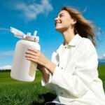 Large Glass Water Bottles with Stainless Steel Handle,100 oz Gallon Drinking Bottle with 2-in-1 Straw Lid,3 Liter Glass Water Jug with Silicone Sleeve,Wide Mouth,White - Image 7