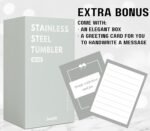 Onebttl Personalized Gifts for Men with Initials, Monogrammed Travel Tumbler for Him, Custom Coffee Cups, Unique Birthday Christmas Gifts for Men who Have Everything, Black, 30oz, B - Image 6