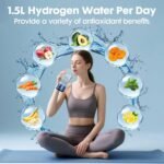 Hydrogen Water Bottle, Portable Hydrogen Water Bottle Generator, 1500 PPB Smart Hydrogen Water Machine with SPE/PEM Tech, Rechargeable Ionizer Machine for Home, Travel & Office Fitness Drinking - Image 4
