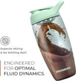 Promixx Pursuit Protein Shaker Bottle (24 oz) – Silent No-Ball Mixer, Leak-Proof Lid, BPA/BPS & Phthalate-Free ECOZEN – Easy-Clean Shaker Cup for Protein Shakes, Pre & Post-Workout Smoothies - Image 4