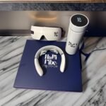 HaVi Vibe 3-in-1 Neck and Eye Massager Gift Set, Insulated Water Bottle with Temperature Display, Gift Bag Included - Image 4