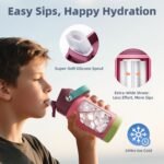 Toddler Water Bottle Stainless Steel Insulated, 12 oz Kids Water Bottle for School Boys Girls, Toddler cups with Straw (Cold for 24 Hrs, Hot for 12 Hrs), Dishwasher Safe & BPA Free & Leakproof - Image 4