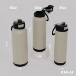 ZULU Powerfill Pro 32oz Stainless Steel Water Bottle with Quick Fill Lid, Triple Walled Vacuum Insulated Metal, Leak Proof Locking Lid, Sip and Chug, Reusable BPA Free, Ash - Image 7