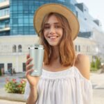 Insulated Travel Coffee Mug Reusable Coffee Tumbler Cup with Flip Lid Leak Proof Spill Proof for Office School Party Camping Hot and Cold Drink,Stainless Steel 17oz (Agave Green) - Image 6