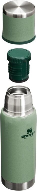 Stanley Adventure to Go Insulated Travel Tumbler - 17 OZ - Leak-Resistant Stainless Steel Insulated Bottle with Insulated Cup Lid and Splash-Free Stopper, Hammertone Green, 10-10816-001 - Image 3