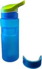 ARCTIC GLOW Customizable LED Screen Water Bottle 27 oz | BPA Free | Locking Straw | Bluetooth | Fun for Kids, Parties, Birthdays, Camping/Hikes, Corporate Events, Sports (Blue w/Blue LED letters) - Image 4
