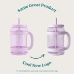 REDUCE WaterDay 80 oz Water Jug with Time/Ounce Markings - Spill-Proof Straw, Durable Tritan - Big Water Bottle for Daily Hydration - Dishwasher Safe, Clear & Easy to Clean, Pink Quartz - Image 3