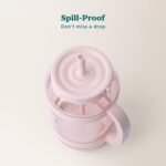 REDUCE WaterDay 80 oz Water Jug with Time/Ounce Markings - Spill-Proof Straw, Durable Tritan - Big Water Bottle for Daily Hydration - Dishwasher Safe, Clear & Easy to Clean, Pink Quartz - Image 5