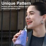 OBALL Titanium Insulated Water Bottle, Leak Proof Small Insulated Bottle with Straw, Lightweight Water Bottle for Travel, Outdoor, Office (12 oz, Purple) - Image 4