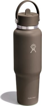 Hydro Flask Travel Water Bottle - Insulated Stainless Steel - Wide Straw Lid, Non Spill, Leakproof in 40 Oz Sandpiper - Image 3