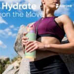 CAROTE 3-Pack Insulated Stainless Steel Water Bottles with Upgraded Leakproof Tech, Car Holder Fit & Scratch-Resistant, 32/32/40 oz Travel Straw Tumblers Set for Home/Car/Outdoor (Macaron) - Image 6