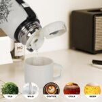 Vacuum Insulated Stainless Steel Cup, 20 oz - Leak-proof lid for hot and cold beverages and fits most cup holders. Coffee Cup, Christmas, Thanksgiving, Gift Set. - Image 4