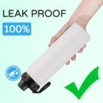 DOMICARE Insulated Water Bottle, 22 oz Vacuum Insulated Stainless Steel Reusable Sports Bottle with Straw Lid & Spout Lid for Travel, Camping, Bike, Leakproof, White, 1 Pack - Image 5