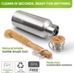 Blockhütte Vacuum Insulated Stainless Steel Water Bottle I 25 oz I Wide Mouth Metal Bottle for hot and cold drinks I BPA-Free I for Travel, School I Kids, Adults, Water Canteen, Sports, flask - Image 4