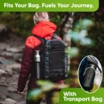 Blockhütte Vacuum Insulated Stainless Steel Water Bottle I 25 oz I Wide Mouth Metal Bottle for hot and cold drinks I BPA-Free I for Travel, School I Kids, Adults, Water Canteen, Sports, flask - Image 6